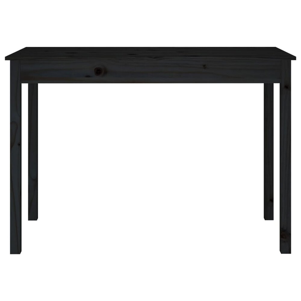 Eettafel Abel 110X55X75 Cm Massief Grenenhout Zwart