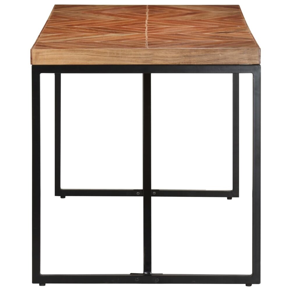 Eettafel Lucien 140X70X76 Cm Massief hout bruin