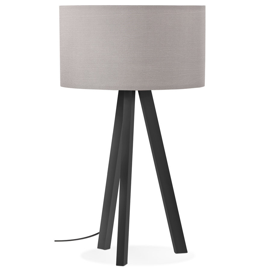 Tafel Lamp Driepoot grijs met zwart