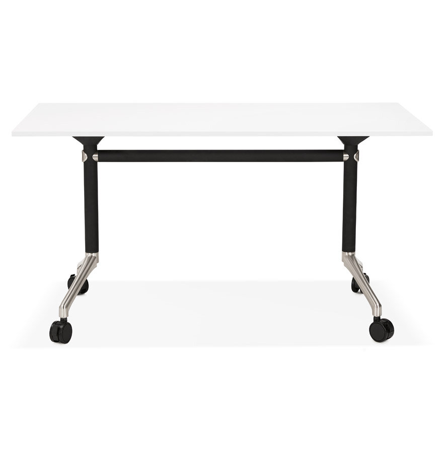 Bureau Flex 140x70cm wit met wielen inklapbaar