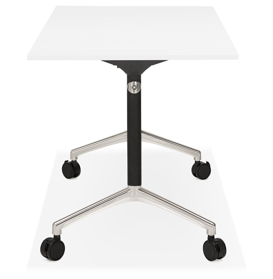 Bureau Flex 140x70cm wit met wielen inklapbaar