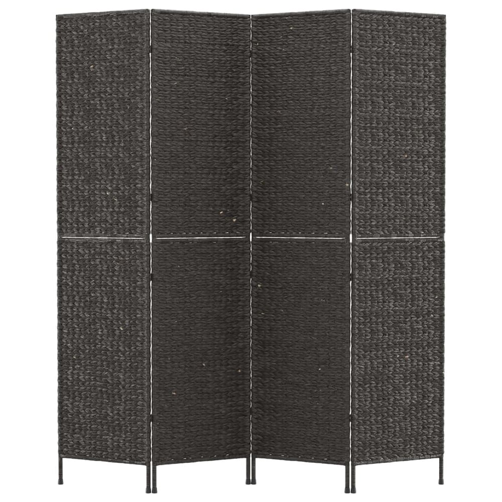Kamerscherm Bandung 163X180 Cm Waterhyacint Zwart 4-delig