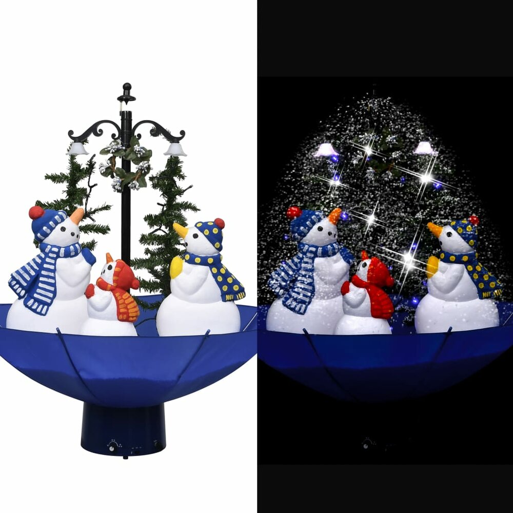 Kerstboom Sneeuwend met sneeuwpoppen 75 x 60 cm