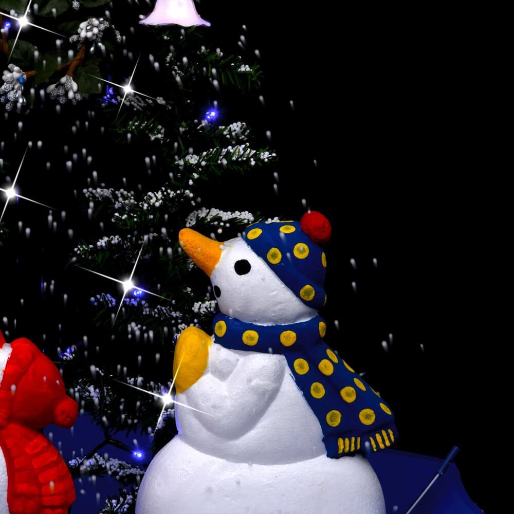 Kerstboom Sneeuwend met sneeuwpoppen 75 x 60 cm