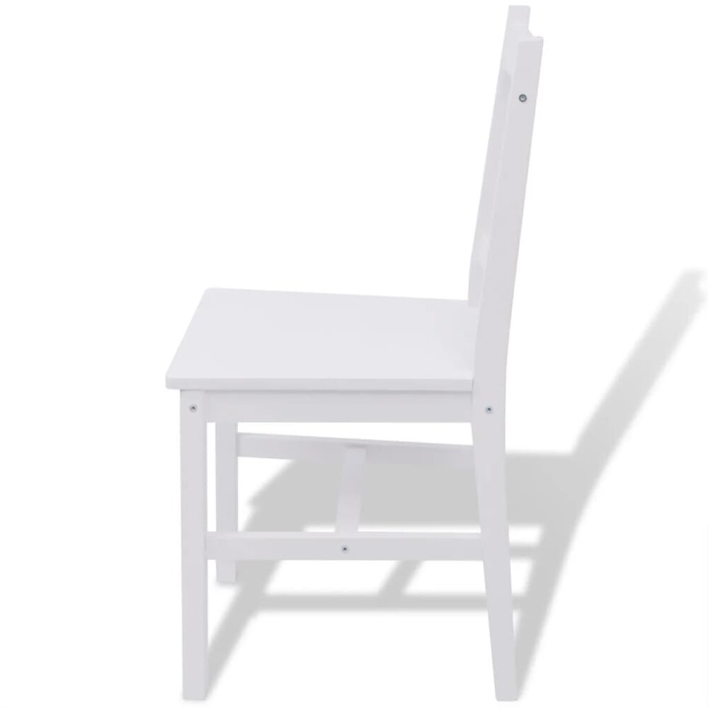 Eethoek Marcel Grenenhout Wit met 6 stoelen