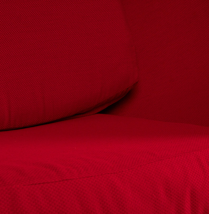 Fauteuil Nuovo zwart met rood draaifauteuil