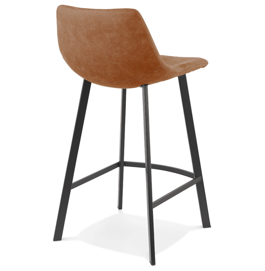 Counter chair barkruk Tobias stof bruin
