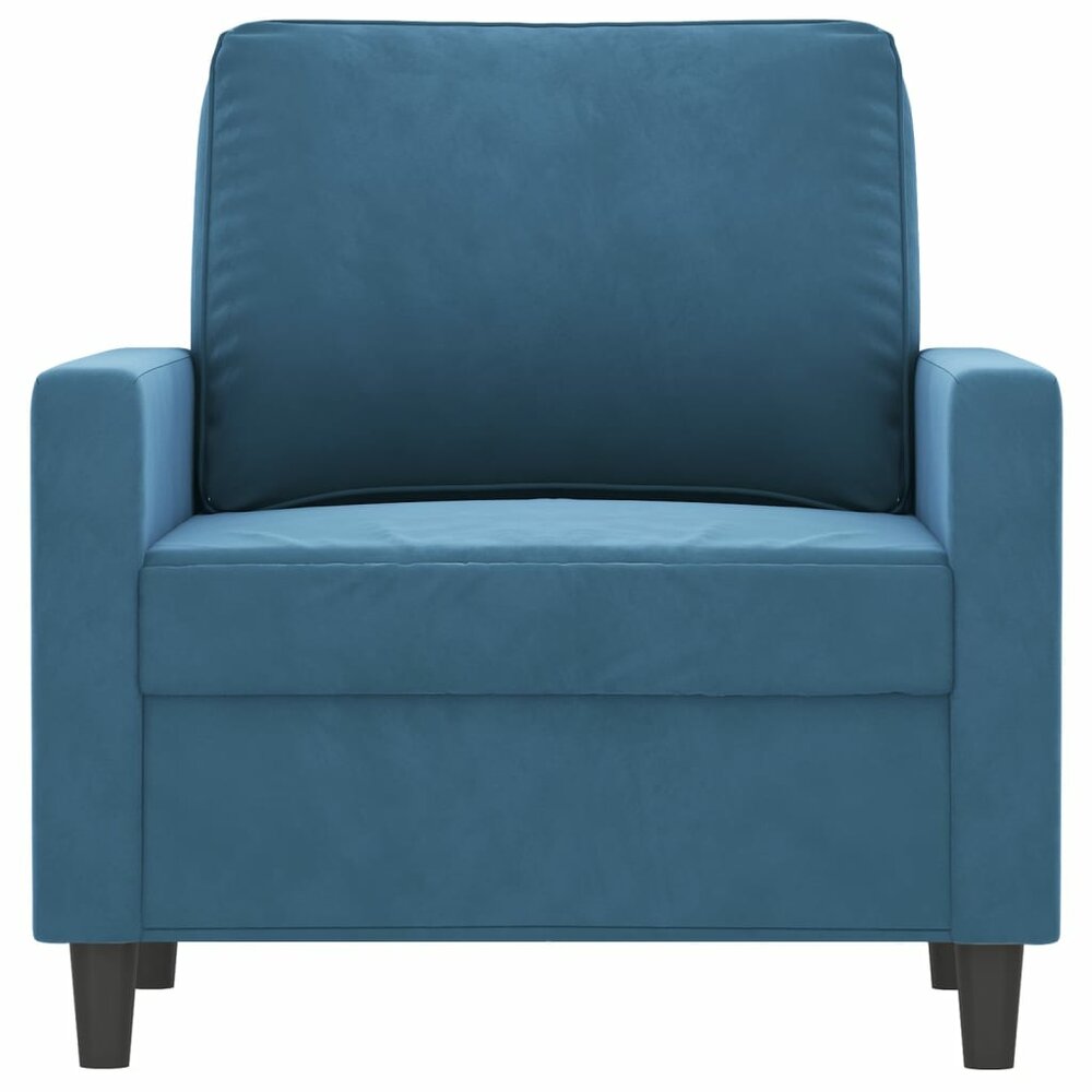 Fauteuil Cathy velvet Blauw
