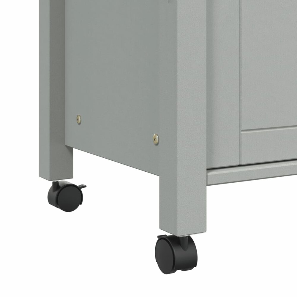 Keukentrolley Monza 84X40X90 Cm Massief Grenenhout Grijs