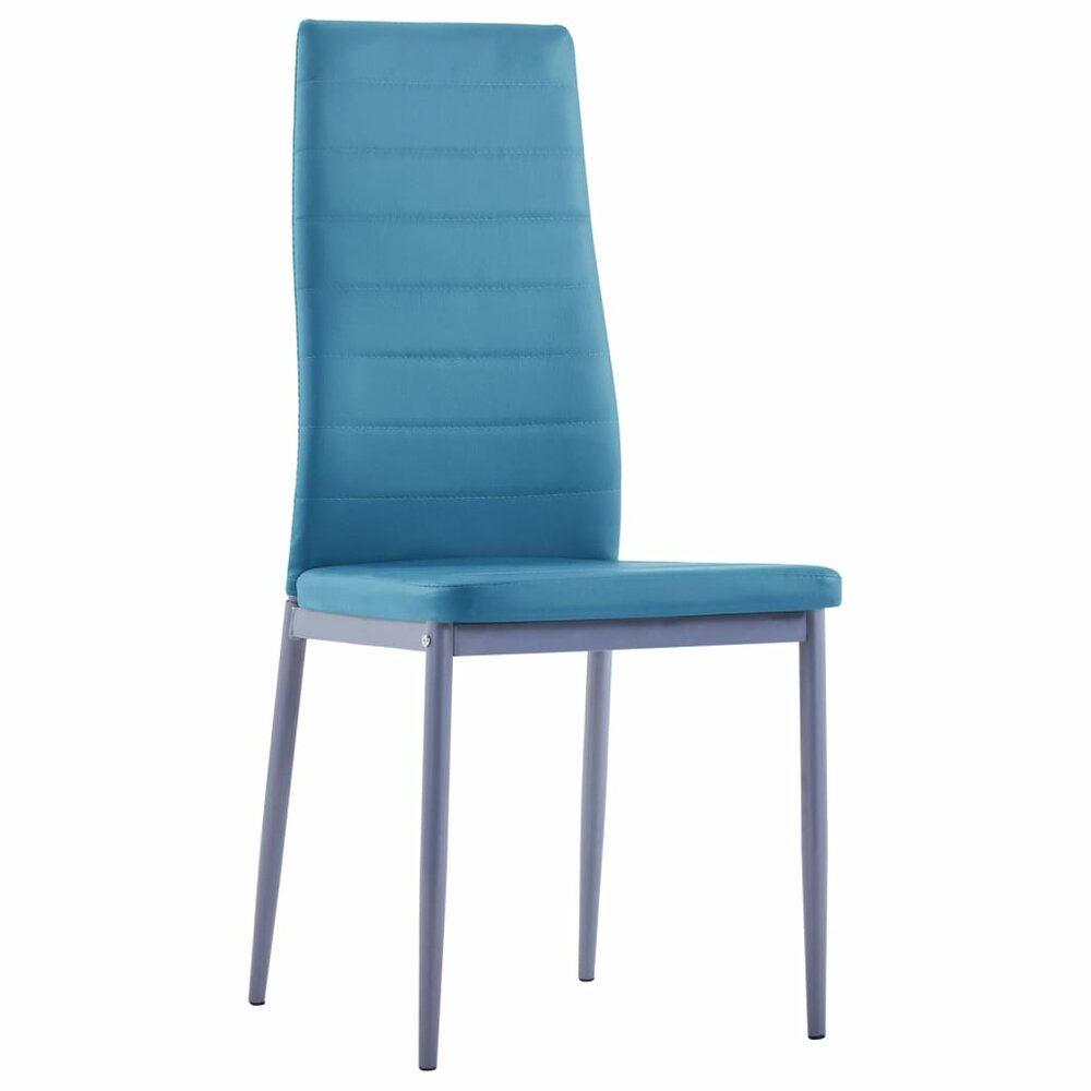 Eethoek Manders blauw 105x60cm met 4 stoelen