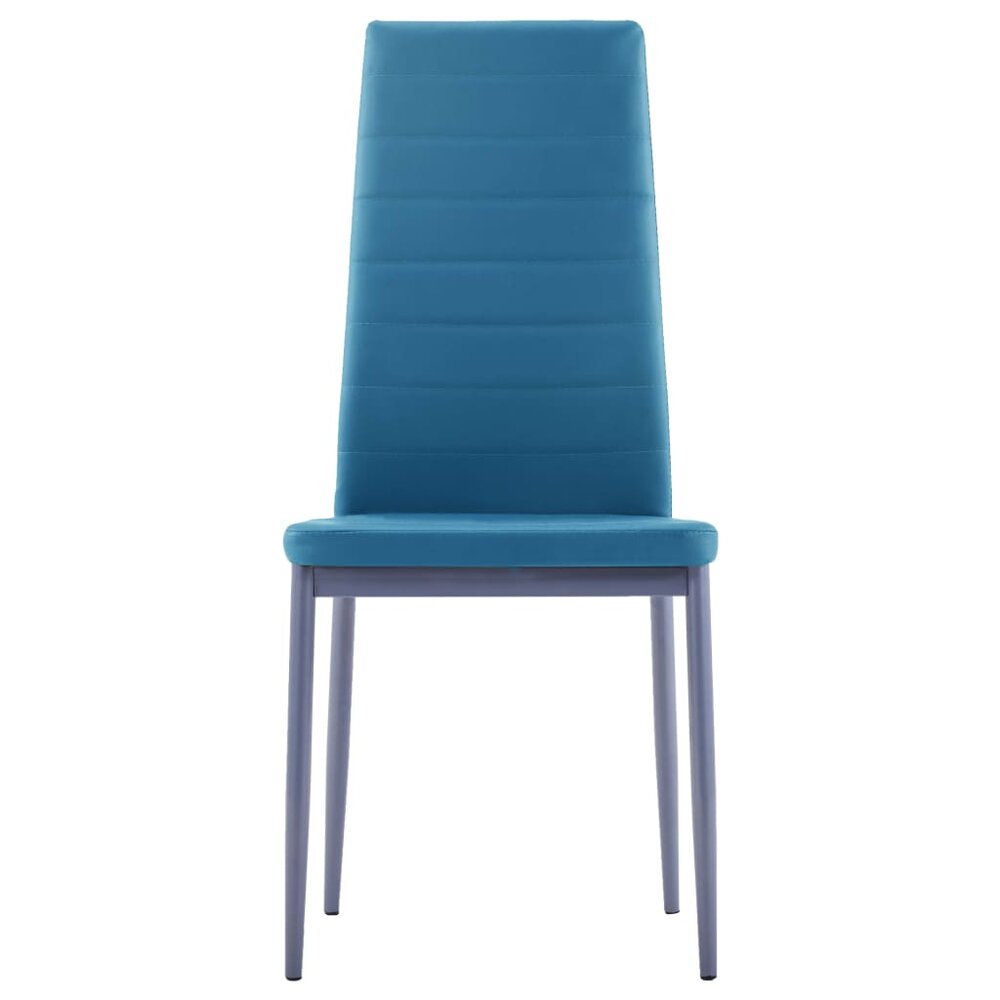 Eethoek Manders blauw 105x60cm met 4 stoelen
