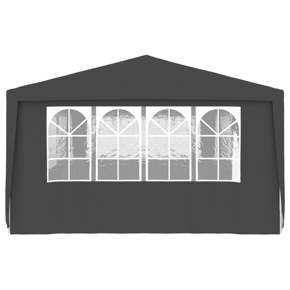Partytent met zijwanden professioneel 90 g/m&sup2; 4x9 m antraciet