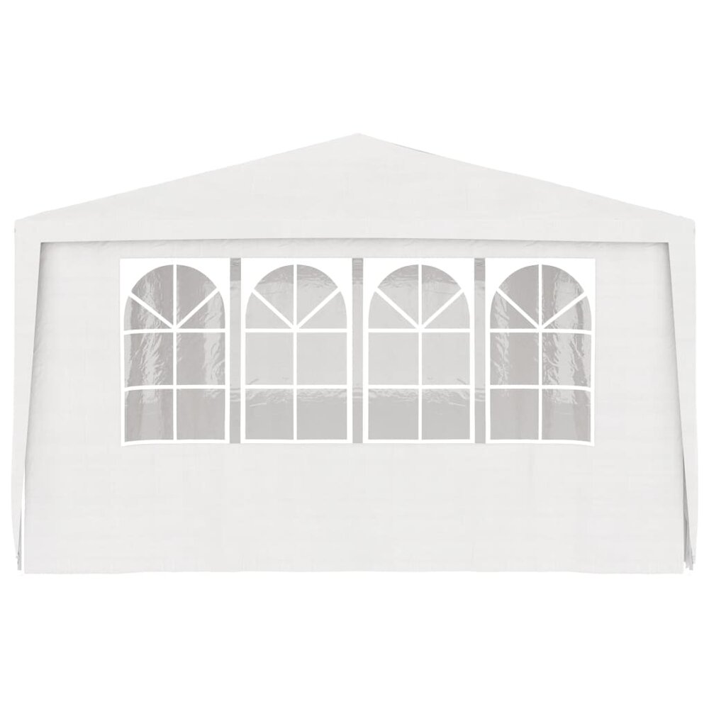 Partytent met zijwanden professioneel 90 g/m&sup2; 4x6 m wit