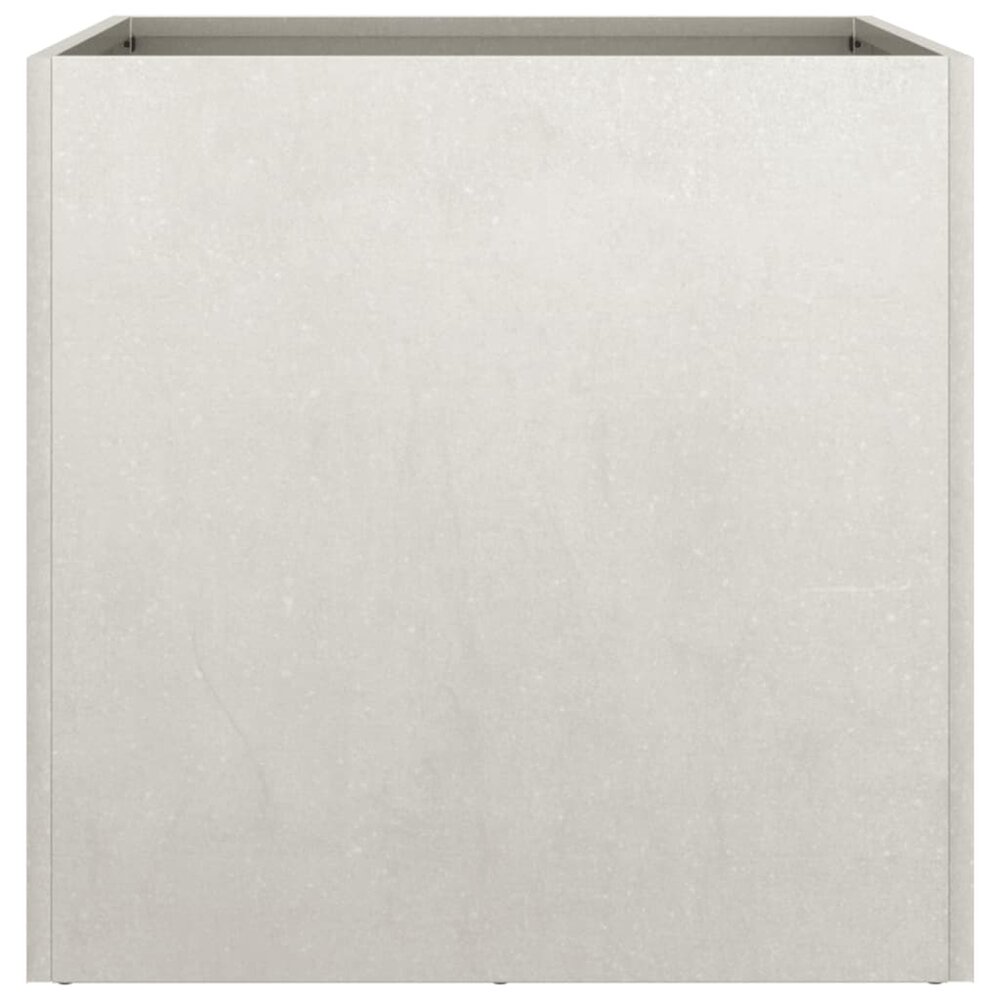 Plantenbak 49x47x46 cm roestvrij staal zilverkleurig