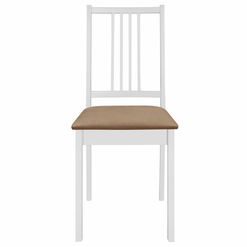 Eethoek Lucie MDF wit met bruin rond 120cm