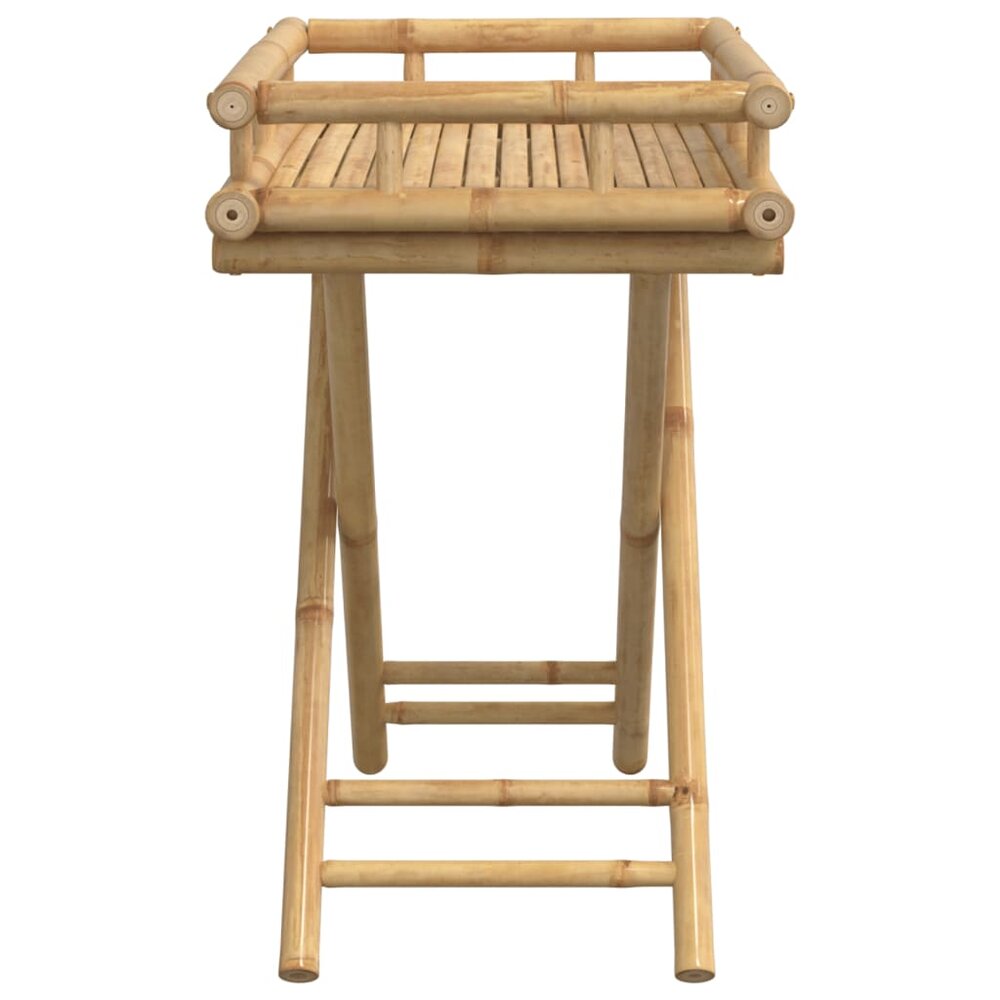 Dienbladtafel inklapbaar 60x40x68 cm bamboe