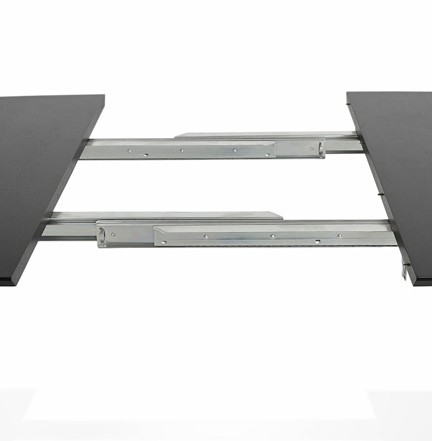 Eettafel Strik zwart uitschuifbaar essenhout 170-270cm 
