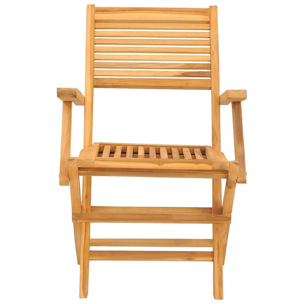 Tuinstoelen Dalton inklapbaar SET 2 st massief teakhout