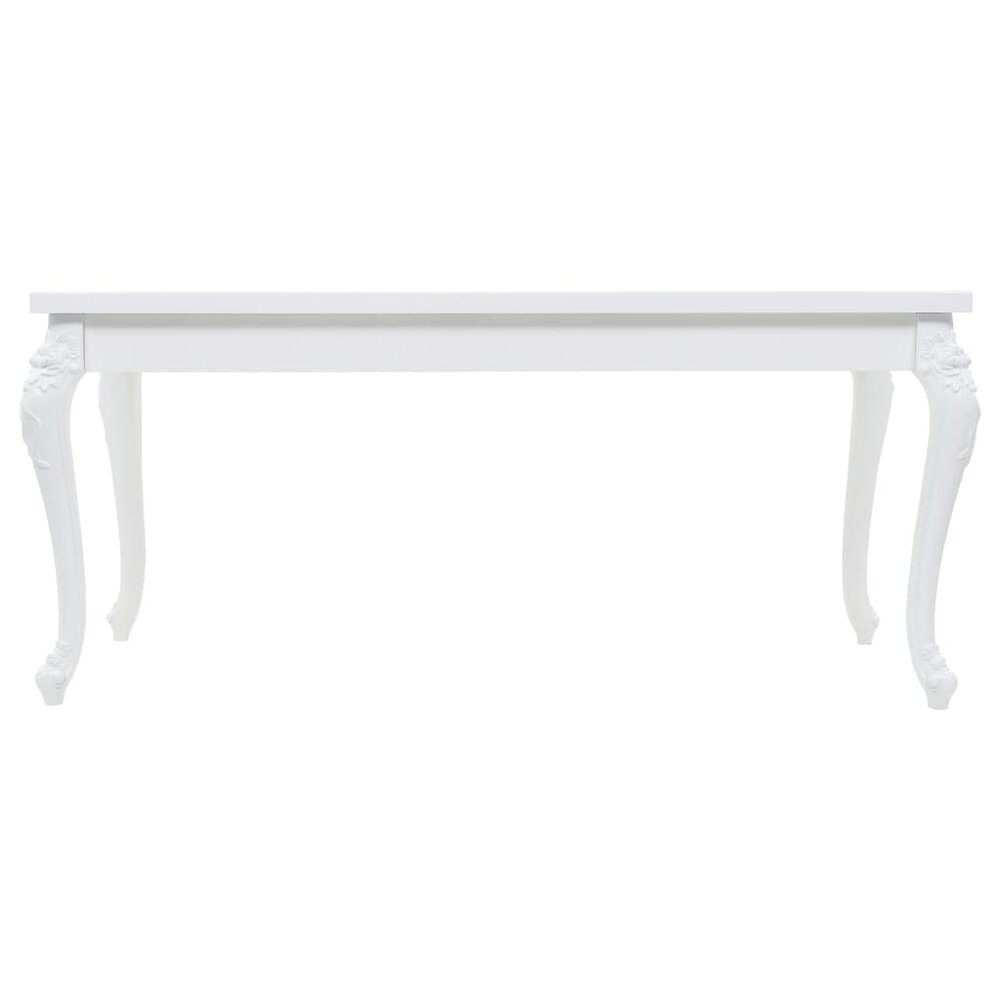 Eettafel Parijs 179x89x81 cm hoogglans wit