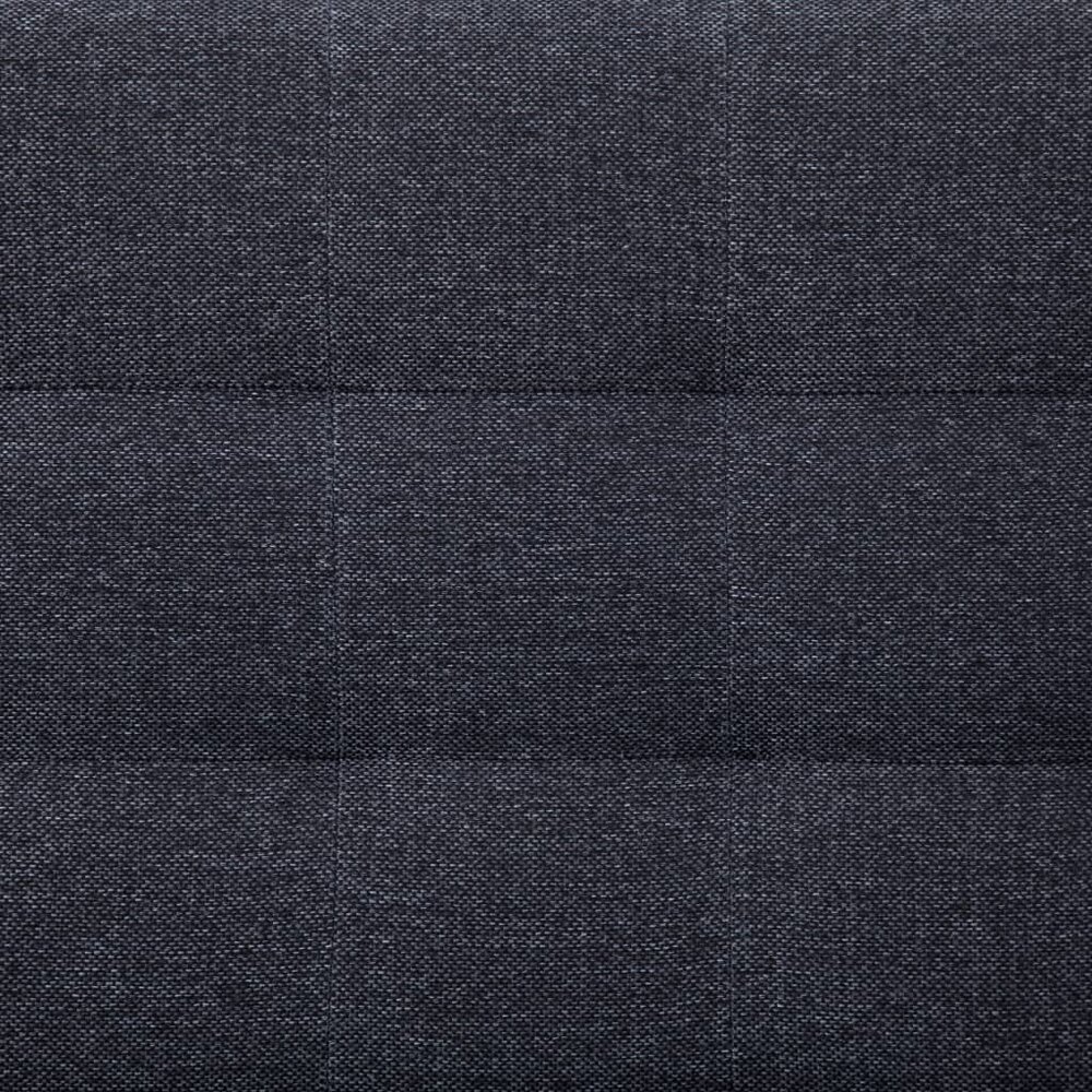 Slaapbank Andy L-vormig polyester donkergrijs hoekbank