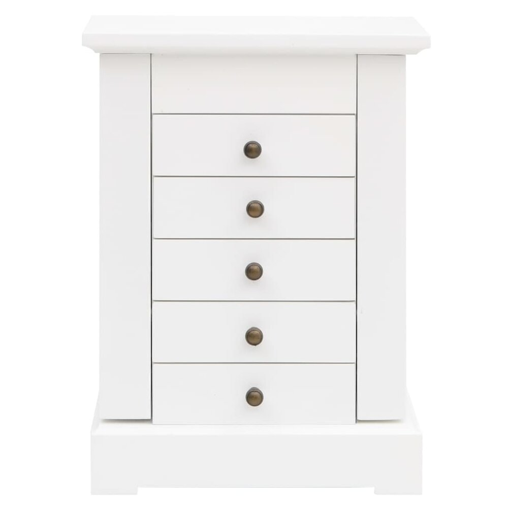 Sieradenkastje met spiegel 25x13,5x34 cm MDF