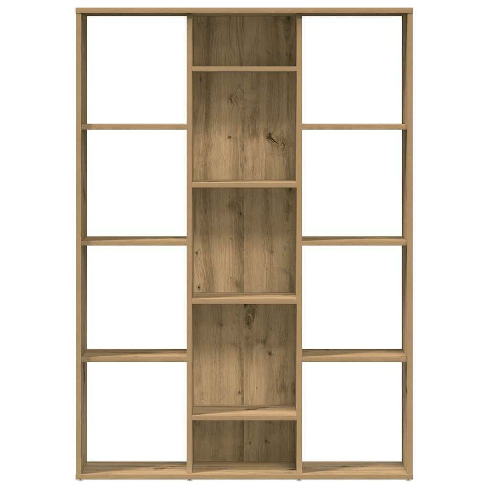 Kamerscherm/boekenkast 100x24x140 cm hout eikenkleurig