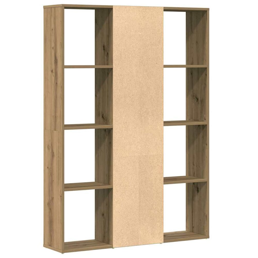 Kamerscherm/boekenkast 100x24x140 cm hout eikenkleurig
