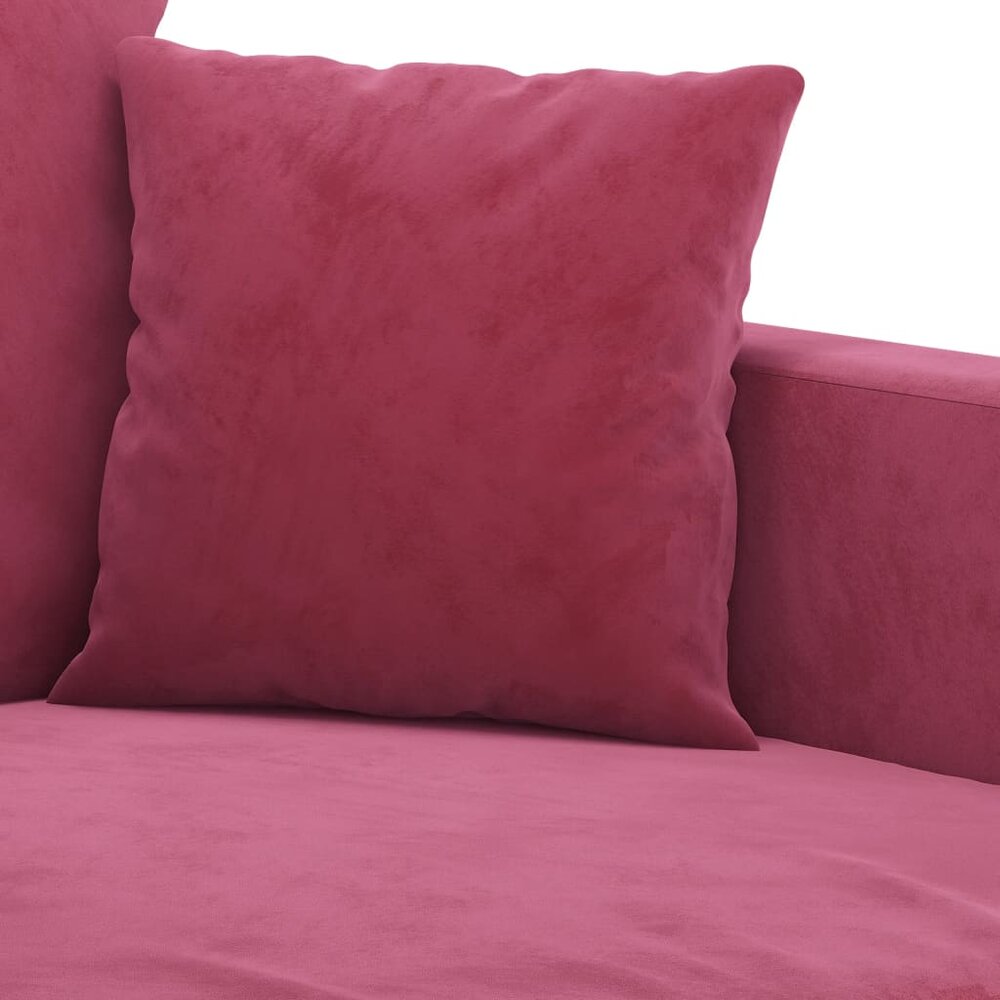 Fauteuil Denise velvet wijnrood