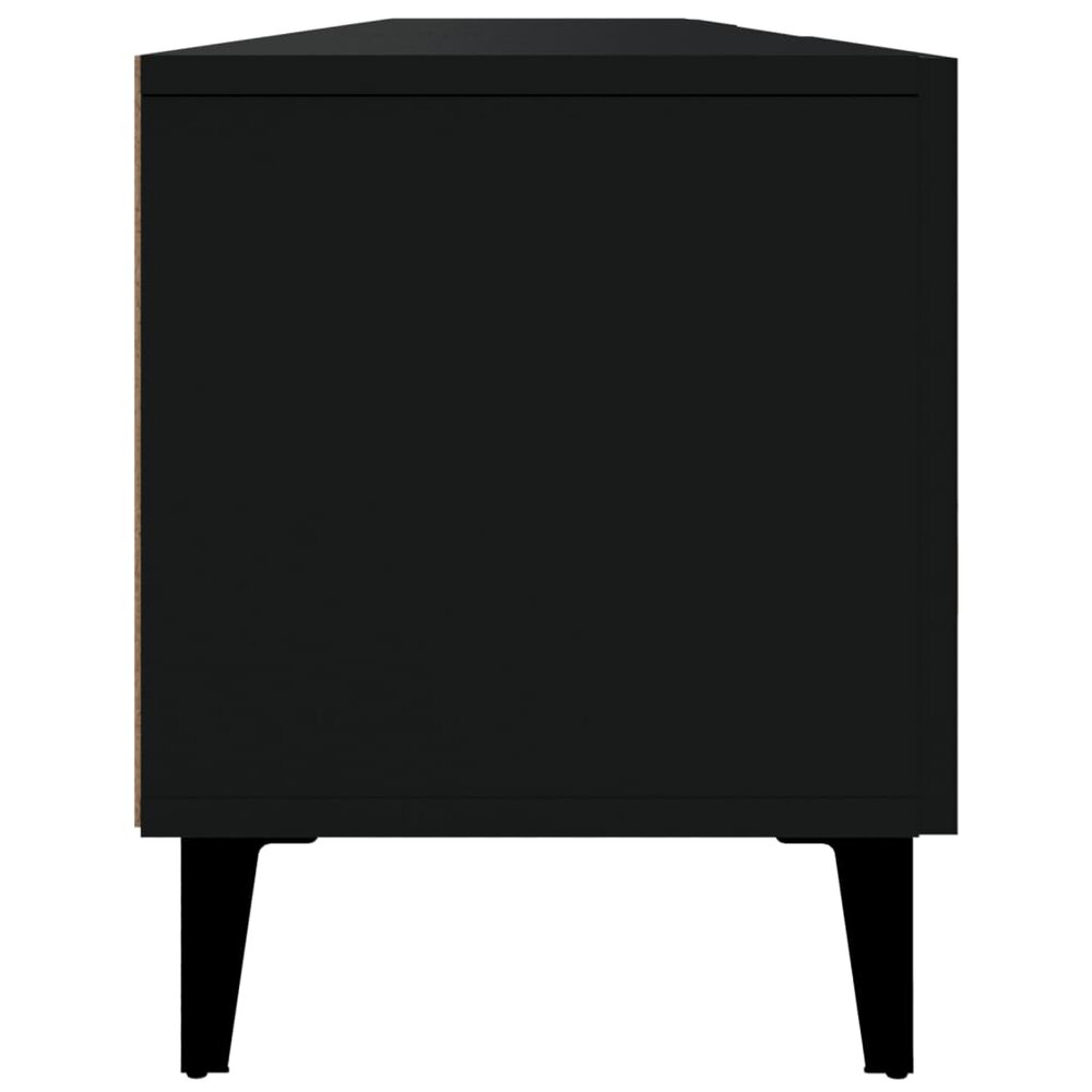 Tv-meubel Gunther 180x31,5x40 cm hout zwart