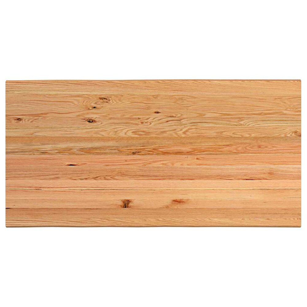 Eettafel Loo met natuurlijke rand 240x120x74 cm massief eikenhout