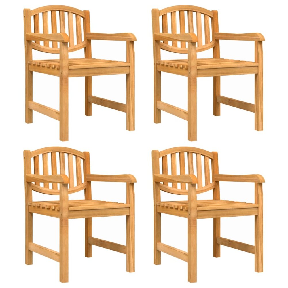 5-delige Tuinset Maria massief teakhout  - Tafel met 4 stoelen