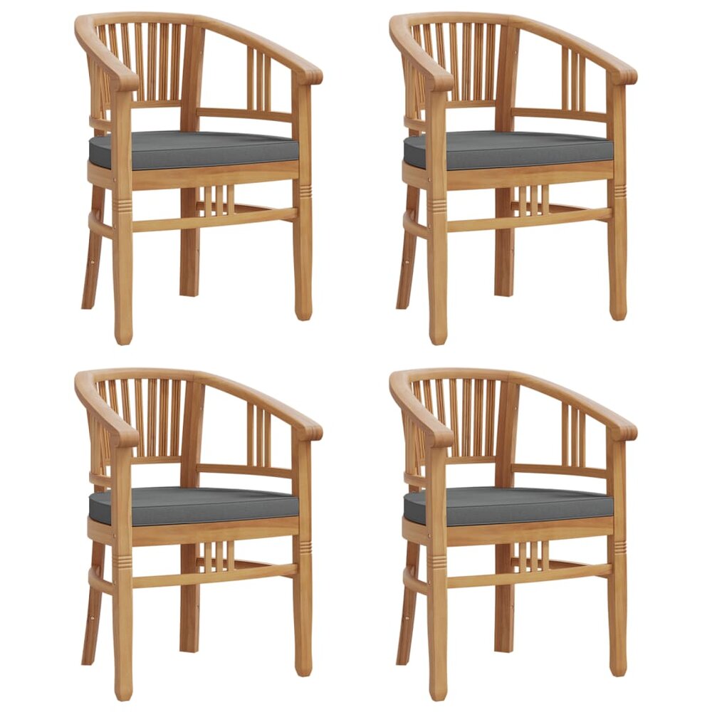 5-delige Tuinset Karma massief teakhout - tafel 150cm - 4 stoelen