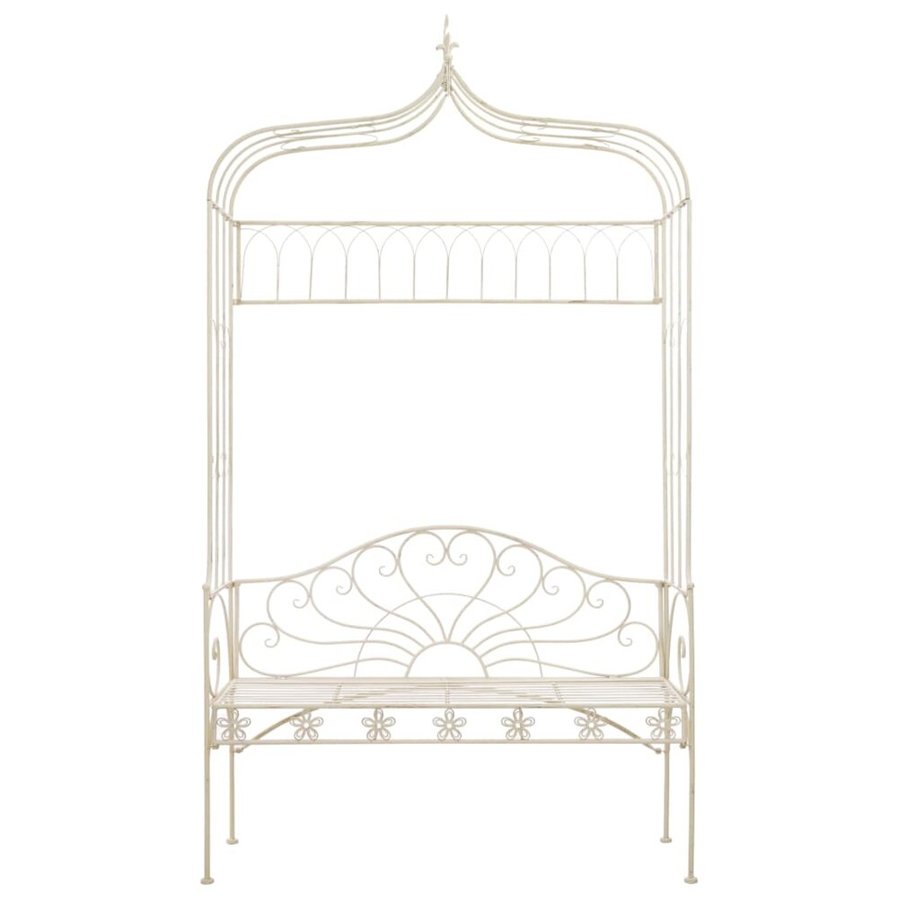 Tuinbank Versailles 122 cm ijzer antiekwit