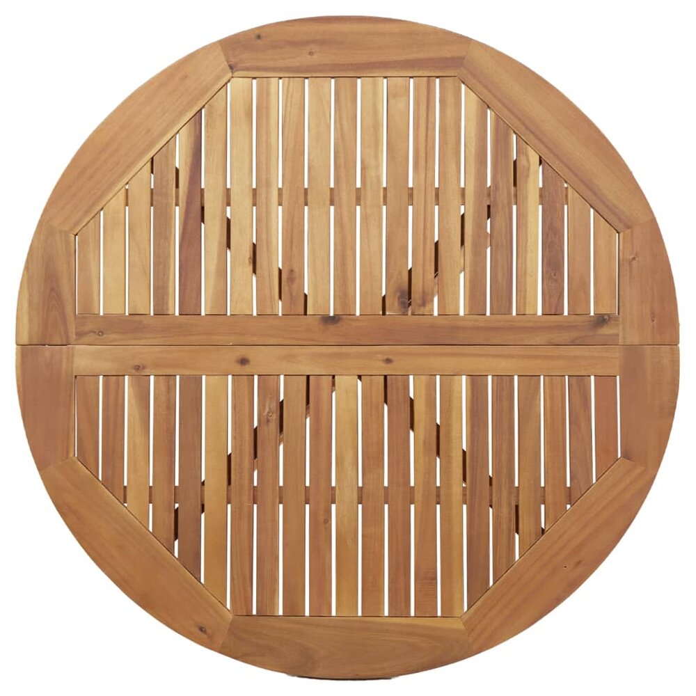 6-delige Tuinset Design massief acaciahout - ronde tafel met 5 stoelen
