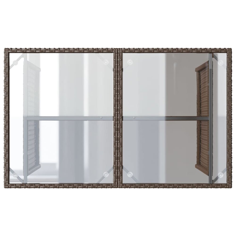 2-delige Tuinset Jantien met kussens poly rattan bruin