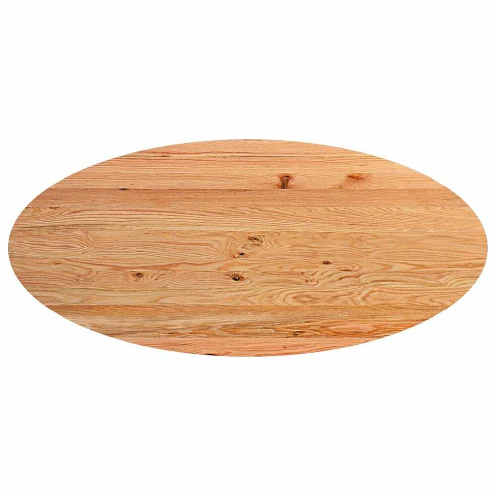 Eettafel Xantippe 220x100x74 cm ovaal massief eikenhout lichtbruin