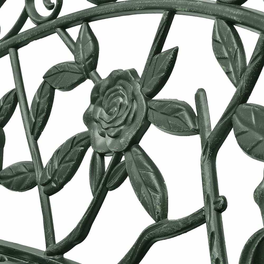 Tuinbank Rococo 100 cm gietaluminium groen