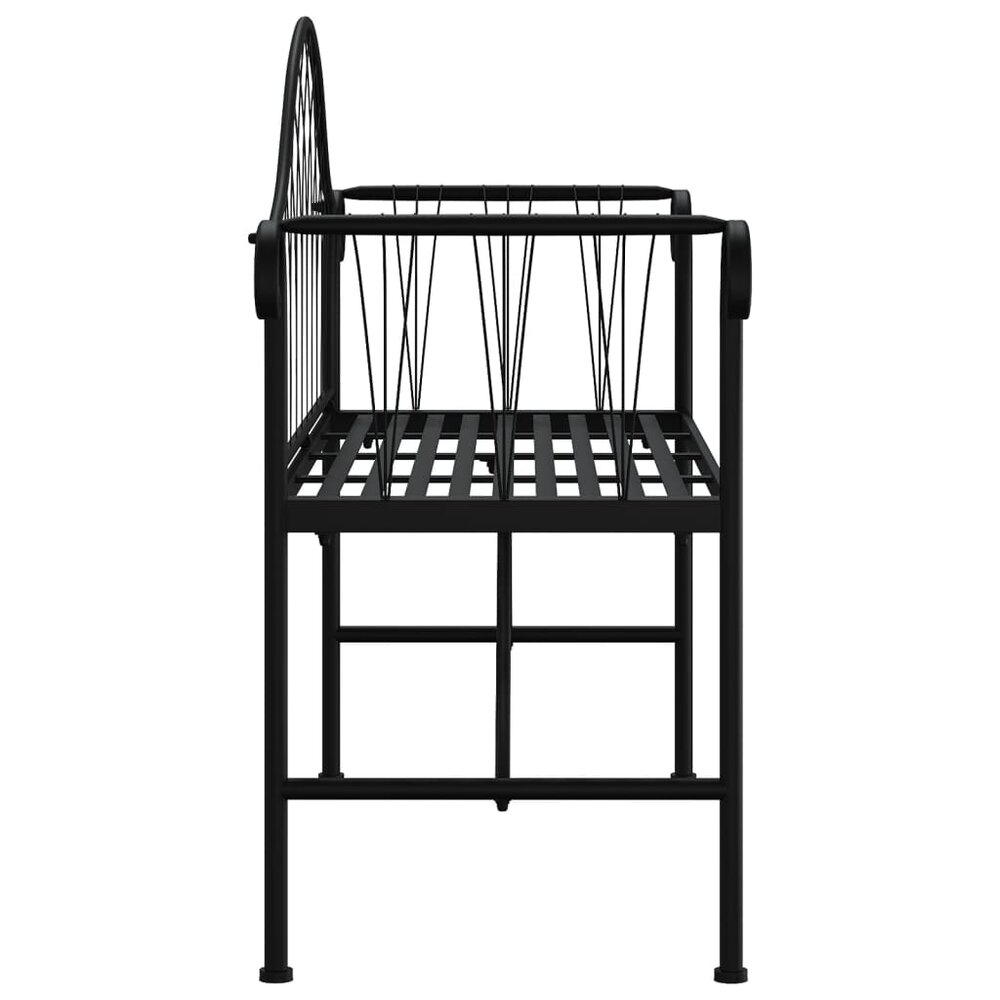 Tuinbank Gothic 2-zits 128 cm staal zwart