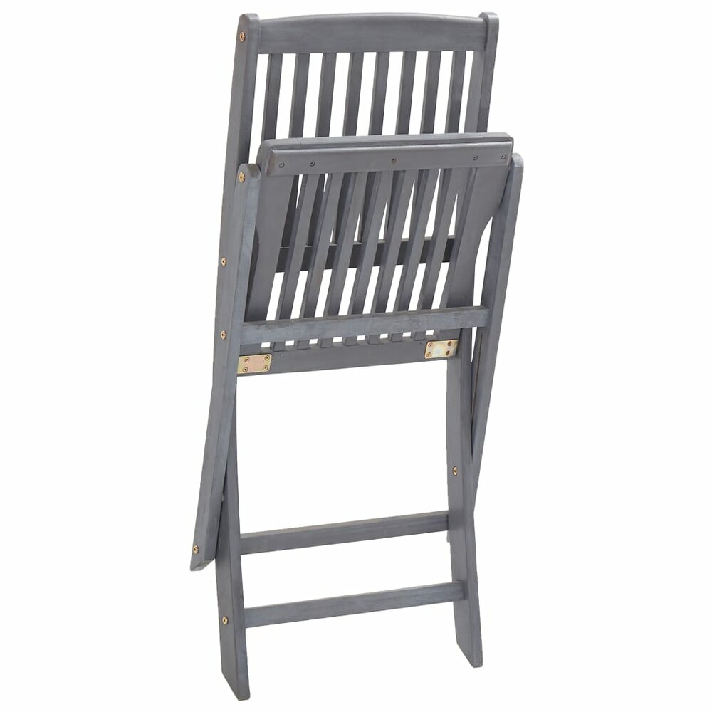 Tuinstoelen Patrick inklapbaar SET 2 st massief acaciahout