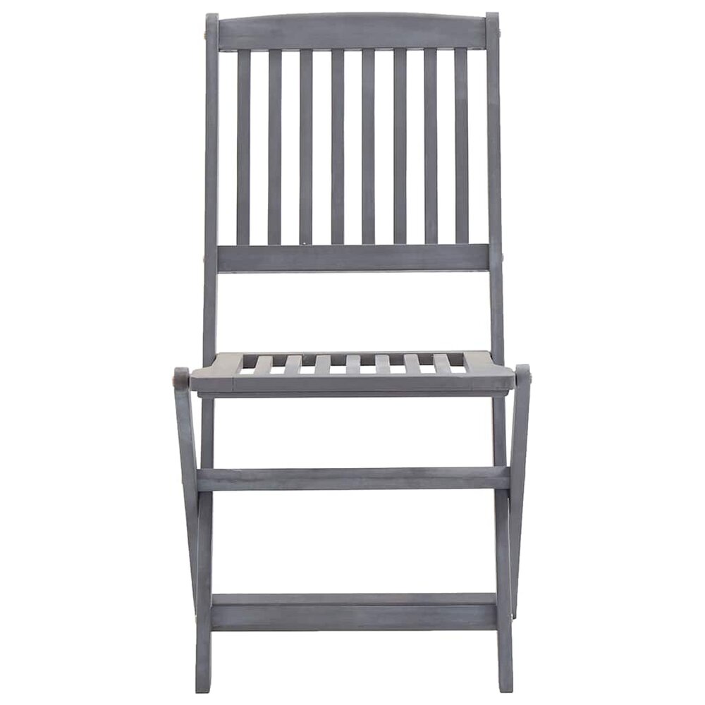 Tuinstoelen Patrick SET 2 st inklapbaar met kussens massief acaciahout