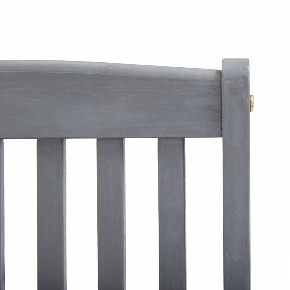 Tuinstoelen Fox SET 2 st inklapbaar met kussens acaciahout grijs