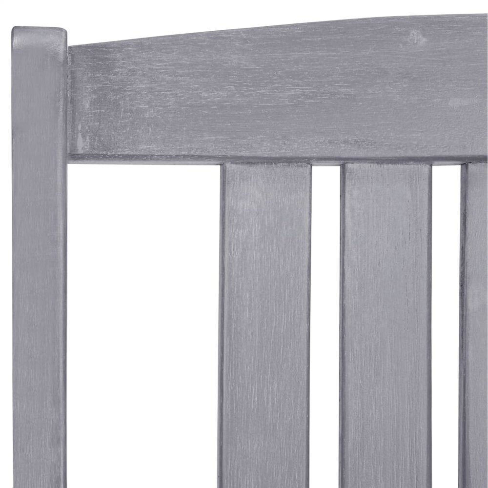 Tuinstoelen Francis SET 4 st massief acaciahout grijs
