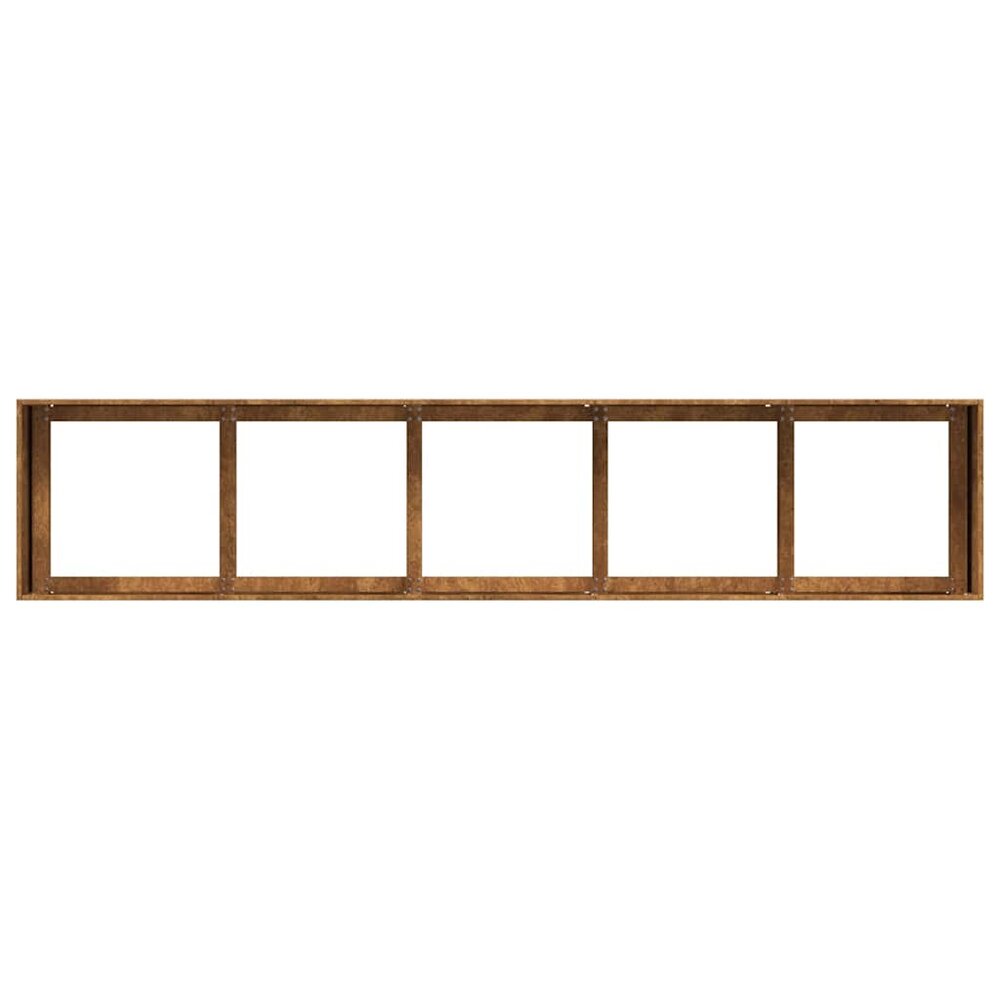 Plantenbak roestig 200x40x40 cm weervast staal