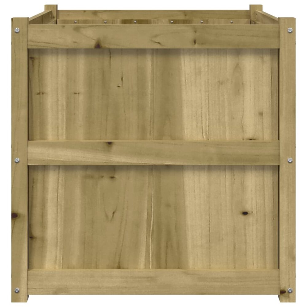 Plantenbak 70x70x70 cm ge&iuml;mpregneerd grenenhout