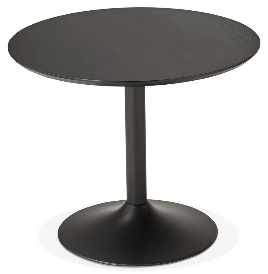 Eettafel Chef Zwart essen - rond &Oslash; 90 Cm