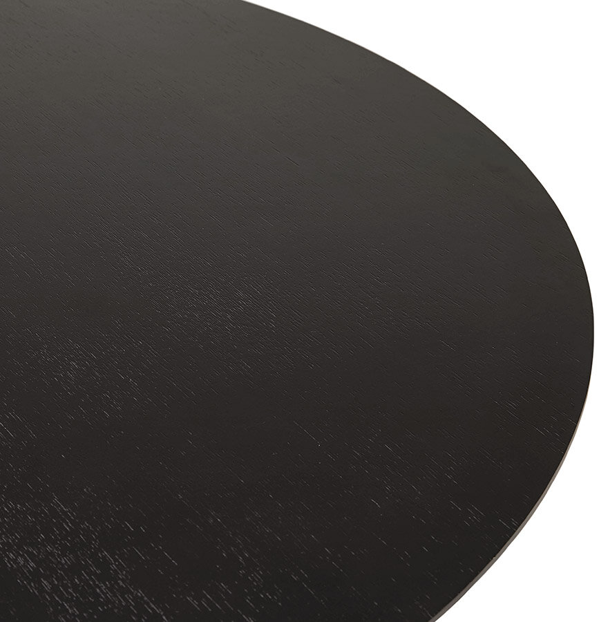 Eettafel Chef Zwart essen - rond &Oslash; 90 Cm