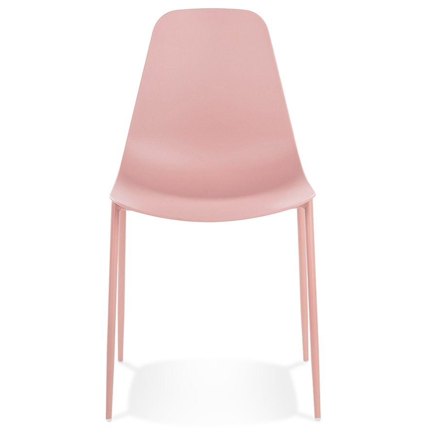 Eetkamerstoel Feliz kunststof roze voor Binnen/Buiten