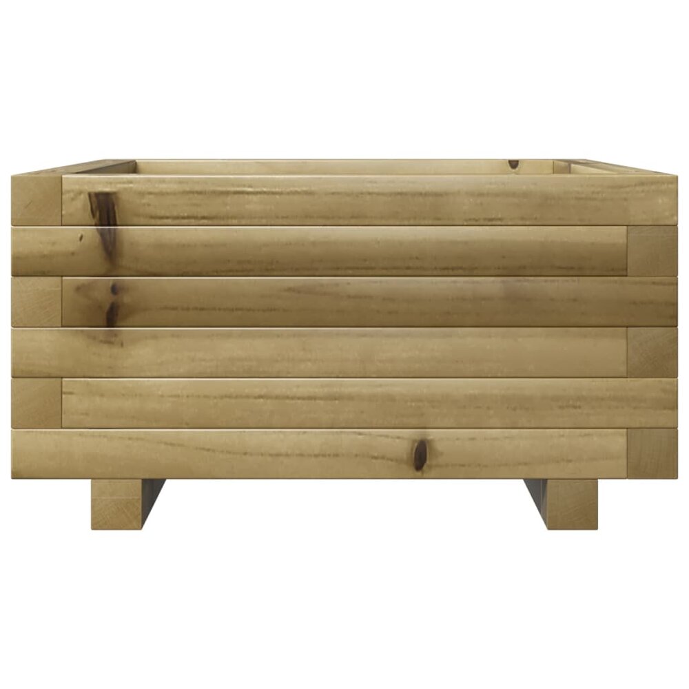 Plantenbak vierkant 50x50x26,5 cm ge&iuml;mpregneerd grenenhout