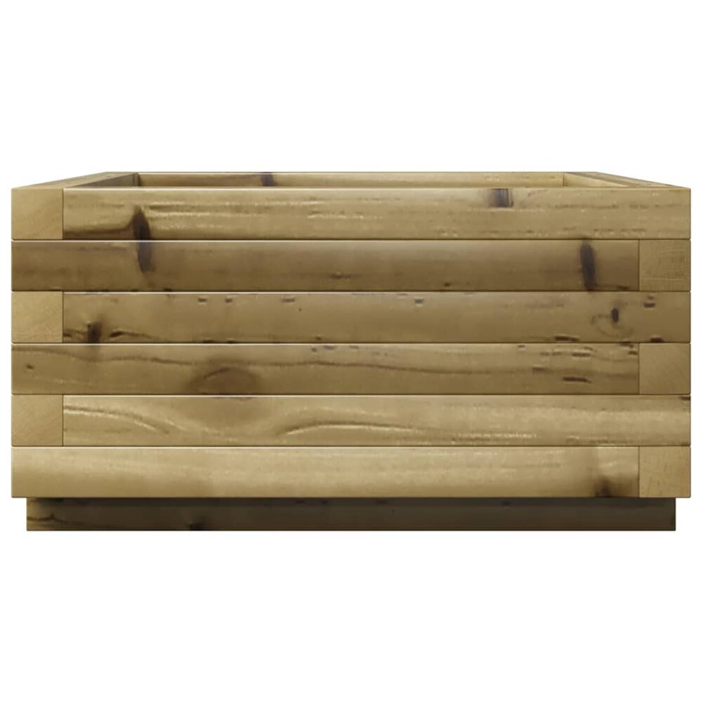 Plantenbak vierkant 50x50x26,5 cm ge&iuml;mpregneerd grenenhout