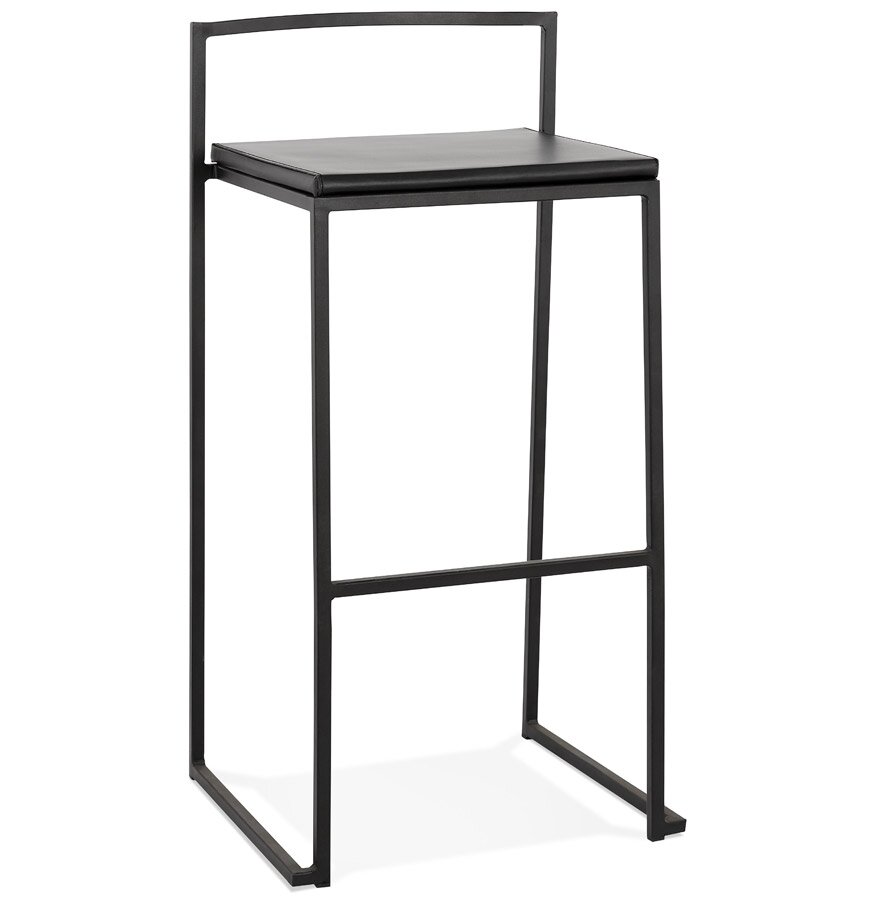 Barkruk Design Casa Zwarte Industri&euml;le Stijl Stapelbaar